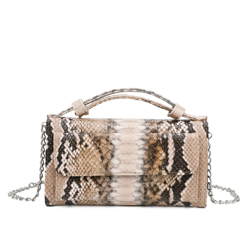 snakeskin tote bag