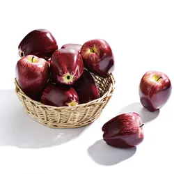 Моделирование фруктов дом Кухня украшения Red Apple игрушки Фрукты Home Decor Дети преподавания реквизит приколами Tricky игрушки реквизит