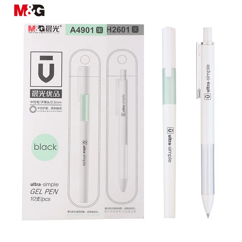 Almofada de ar – Lote Aperto Gel Caneta 0.5mm Super Conforto Recarga Preto Azul Vermelho Tinta Gelpen Kawaii Escola Canetas Estacionárias Conjunto m & g 10 Pçs