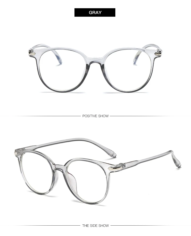 Glasses Women's Fashion Design Luxury Brand Glasses Pc Material Trendy Fashion Classic Elliptical