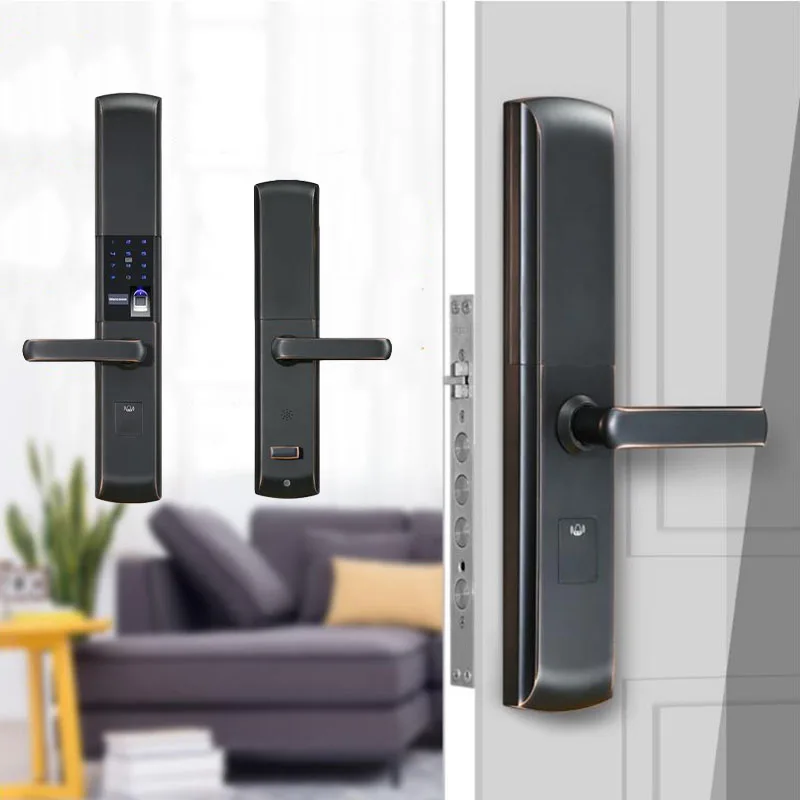 

Smart Door Lock Semiconductor Fingerprint Lock Home Security Door Electronic Password / Card / Multifunctional Locks