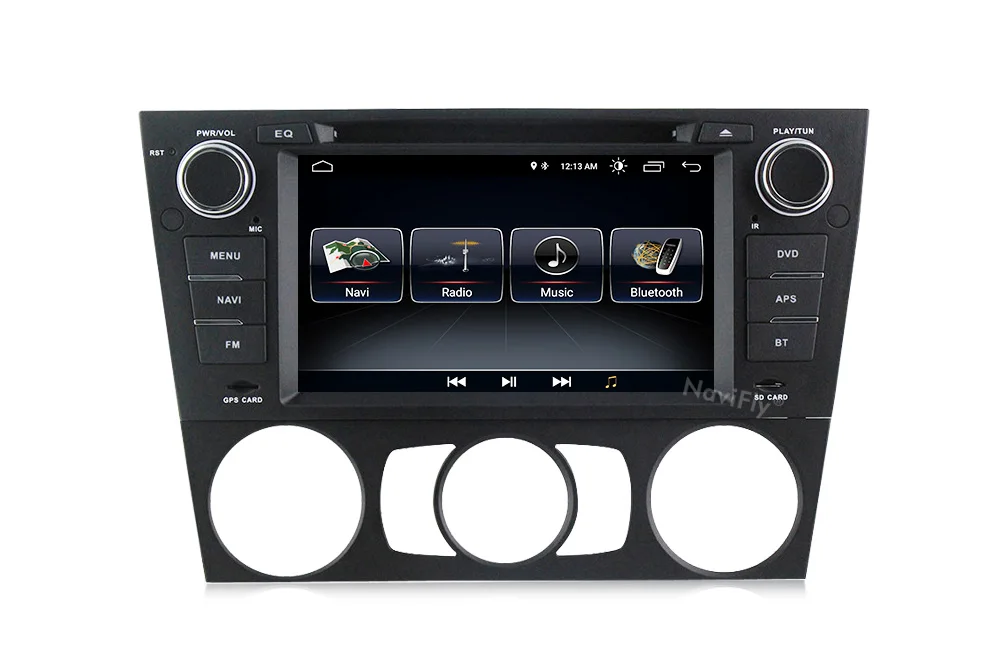 NaviFly Android 9 автомобильный dvd мультимедийный плеер радио аудио для BMW/3 серии E90 E91 E92 E93 gps Навигация BT RDS