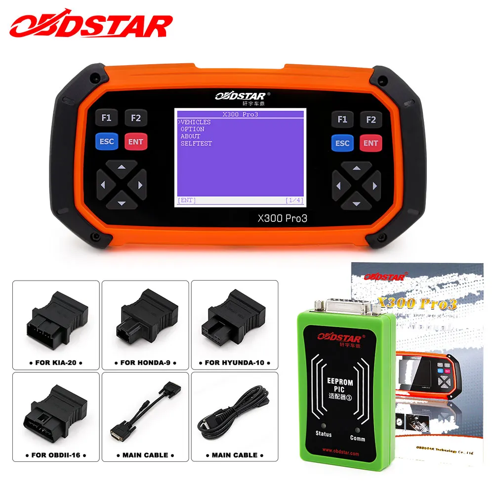 OBDSTAR X300 PRO3 стандарт иммобилизатор одометр Регулировка EEPROM чип все ключи потеря