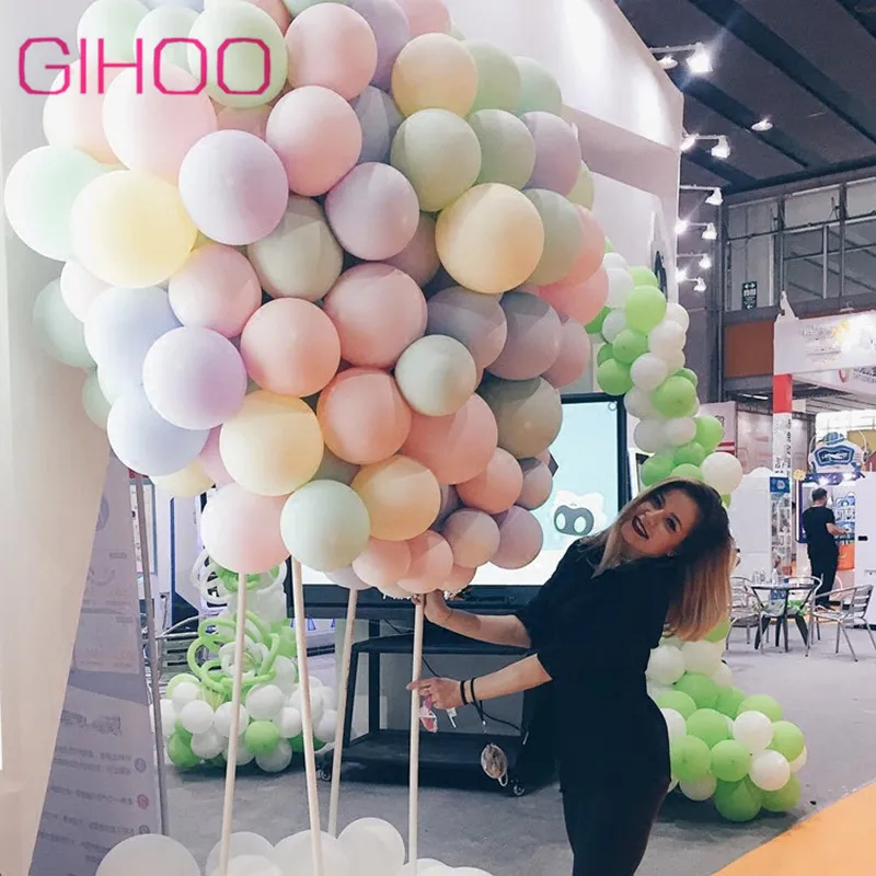 

50PCS 10inch Latex Balloons Macarons Color Balloons Helium Balloons Wedding Supplies Birthday Party Candy Macarons Decorations