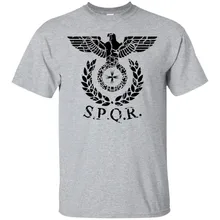 Римский Орел Spqr потертая Империя Римский стандарт баннер Легион армии Повседневная печать Harajuku футболка с надписью «Rick» Настроить футболки