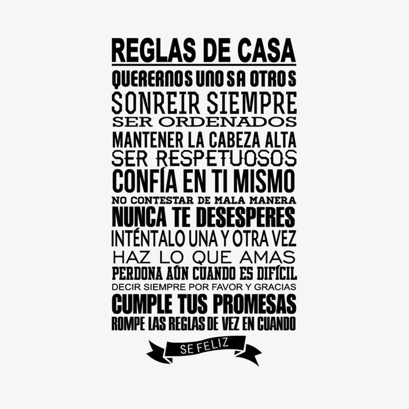 Diez maneras de amar spanish vinyl wall decal home decoration quote sticker