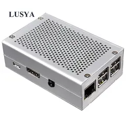 Lusya малиновый пирог 3b + алюминиевый сплав коробка для RPI 3 Модель B Совместимость с Raspberry Pi 3 Модель B +