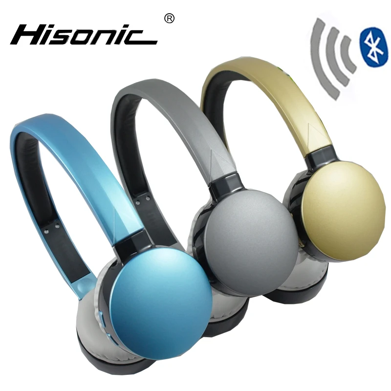 Hisonic Handsfree Wireless Headphones Stereo Sport Earphone Microphone Gaming Cordless Auriculares Audifonos