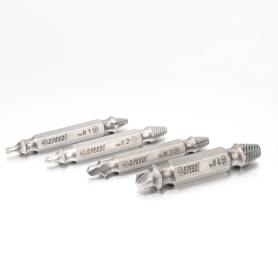 Набор экстракторов винтов 4 шт./компл.|4 pcs/set|set drillset screw extractor |