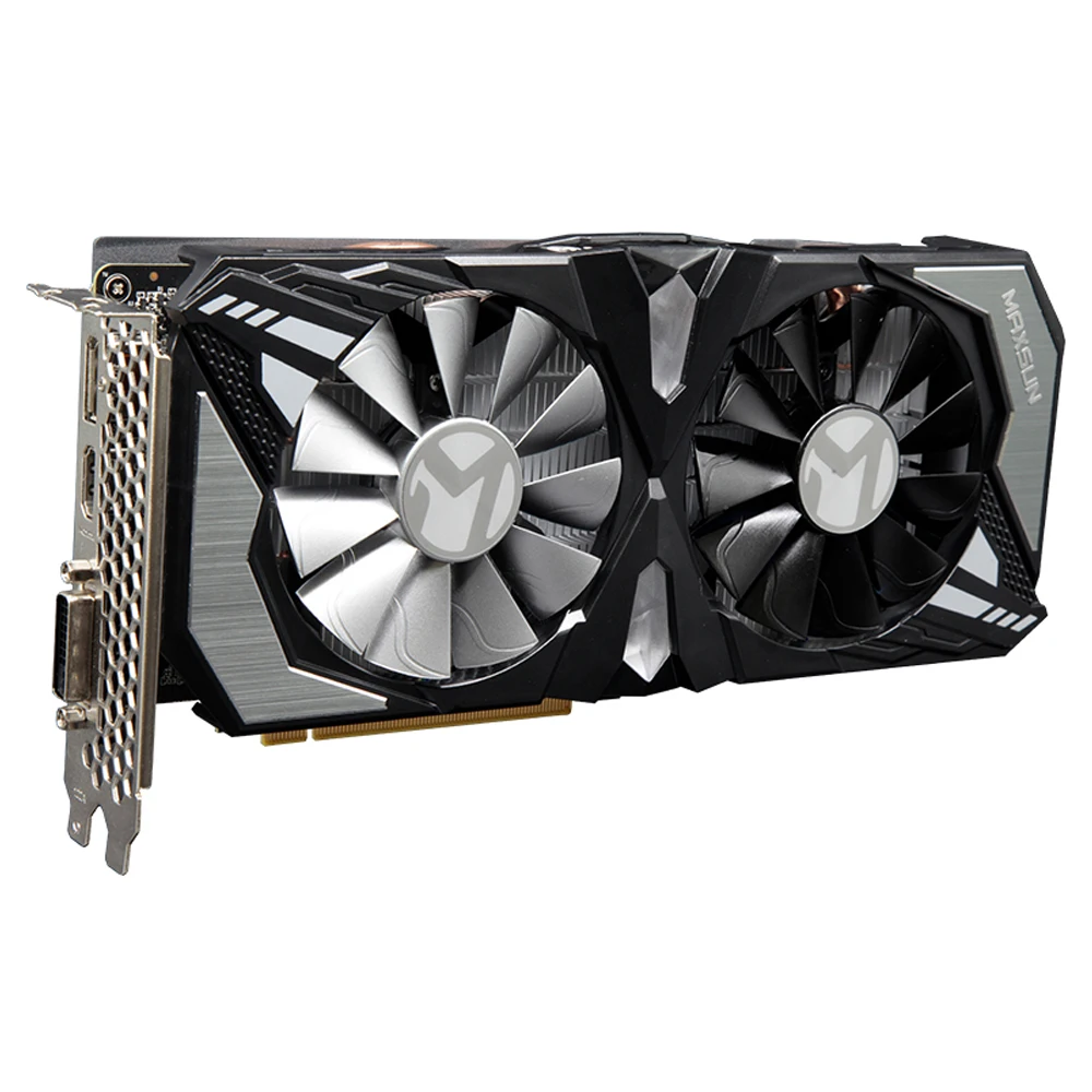 MAXSUN GTX 1660 Терминатор 6G 192bit NVIDIA GDDR5 8000 МГц 1530-1785 МГц HDMI+ DP+ DVI Настольный графическая карта для игр