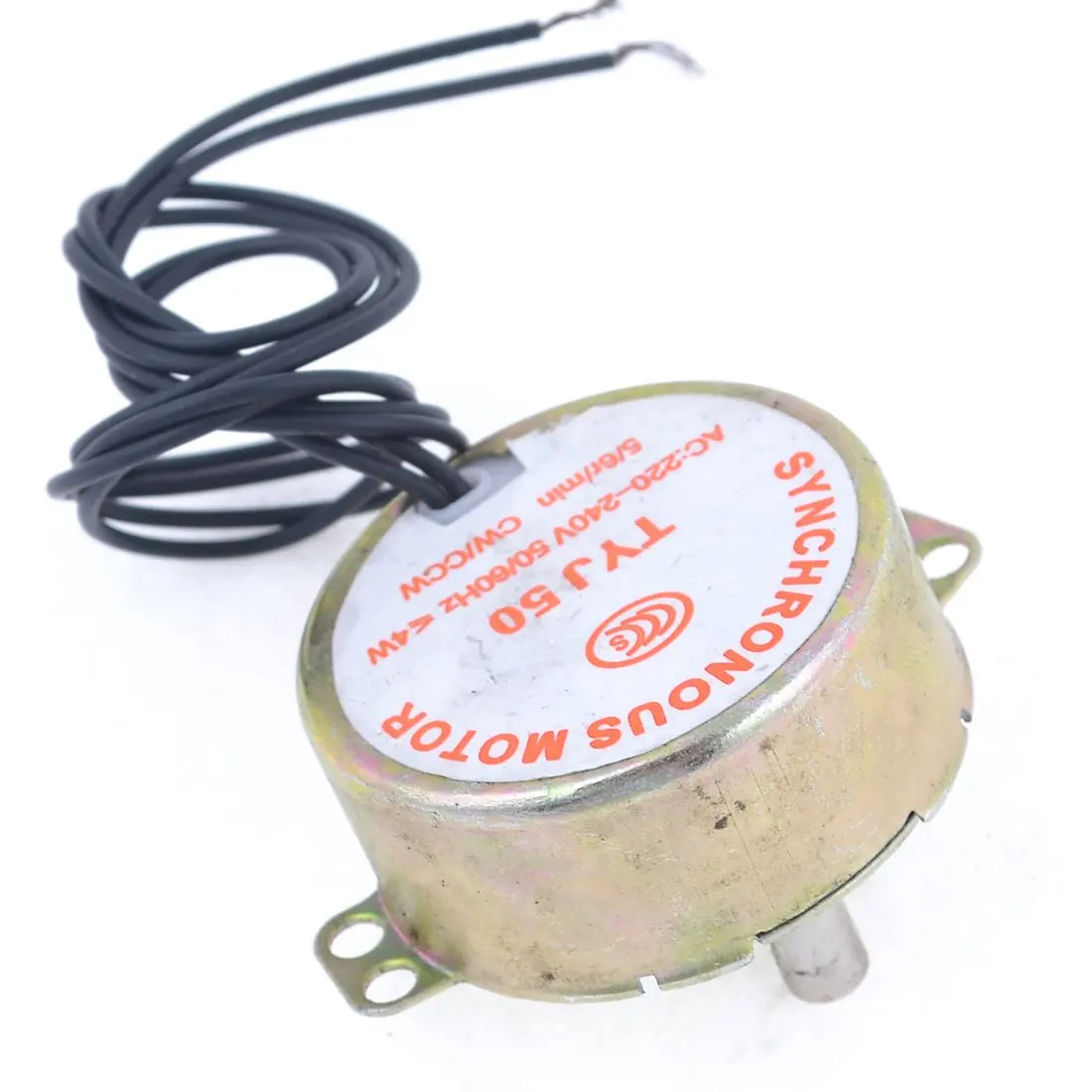 

AC 220V-240V 5/6RPM 4W 50/CCW 7mm Shaft Dia Fan Synchronous Motor