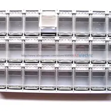 2 шт. SMT электронный компонент мини коробка для хранения 24 блоки серый T157