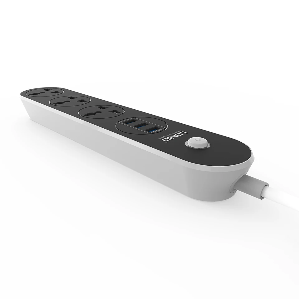 LDNIO 3 розетки USB порта электрическая розетка 5 В/3.1A мобильный телефон настольный