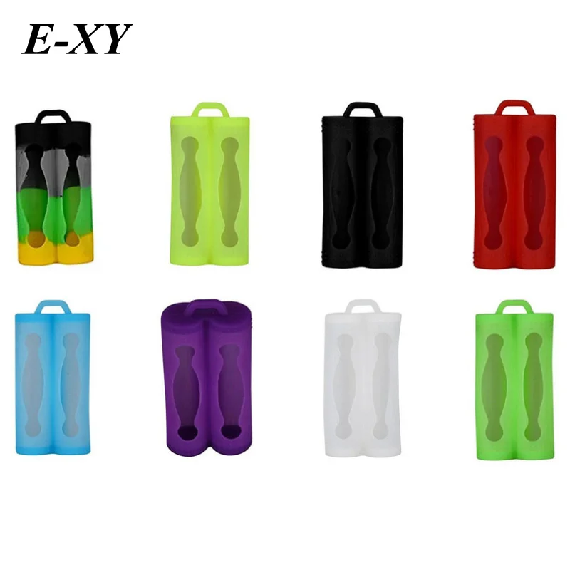 E-XY 18650 силиконовые чехлы для аккумуляторов Защитные Чехлы красочная мягкая