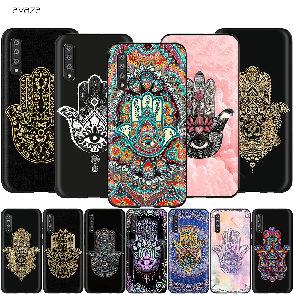 Lavaza Hamsa Hand of Fatima Case for Samsung Galaxy Note 10 Plus A10 A30 A40 A50 A70 M20 A20 A20S A10S A30S A50S |
