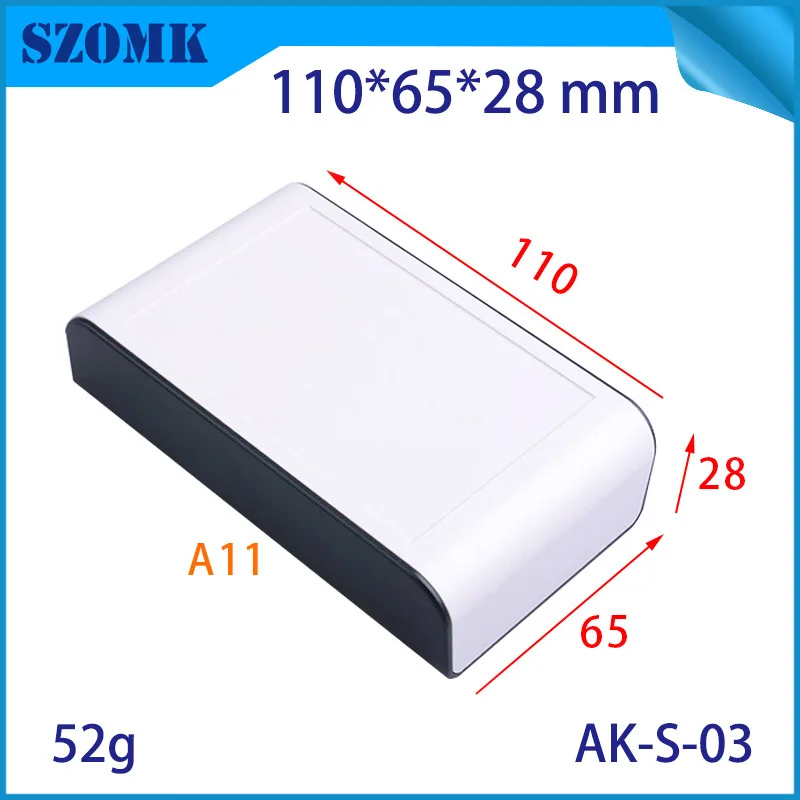 

SZOMK Smart, Лидер продаж, проектная коробка (20 шт.) 110*65*28 мм, Белый пластиковый корпус, электроника, корпус, разделенный корпус, блок управления