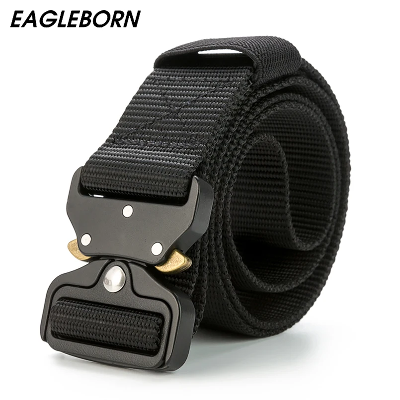

New Nylon Belt Men Army Tactical Belt Military SWAT Combat Belts Knock Off Emergency Survival Waist Tactical Gear Dropship