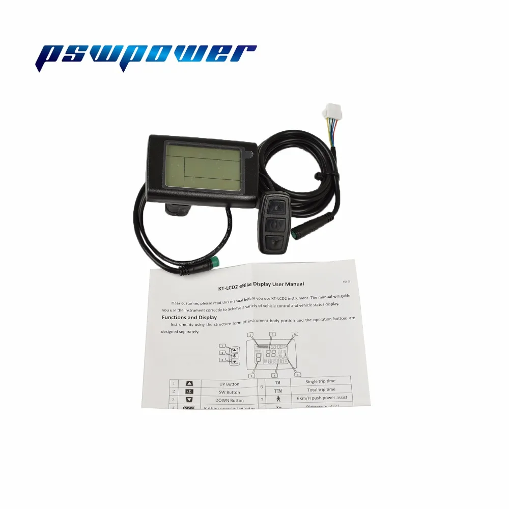 Cheap 24V/36V or 36V/ 48V Electric Bicycle KT-LCD2 Control Panel Display Electric Bike Parts 1 Cheap 24V/36V or 36V/ 48V Electric Bicycle KT-LCD2 Control Panel Display Electric Bike Parts 1