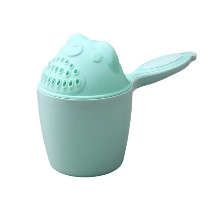 Детский душ для купания, чашка для душа, шампунь для пловца, чашка с медведем, детский шампунь для мытья волос в ванной комнате - Цвет: Светло-зеленый