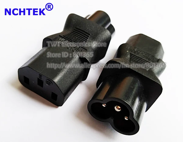 NCHTEK IEC 320 C6 3Pin штекер Micky к C13 гнездовой адаптер питания папа адаптер/Бесплатная