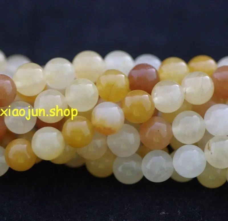Натуральный 8 мм желтый топаз из Южной Америки бисер 15 ''AAA # HL124|loose beads|beads loosebeads