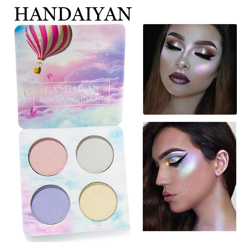 

Chameleon Highlighter Palette Makeup Powder Glow Set Iluminador Maquiagem Shimmer Shining Face Brighten Body Glitter Highlighter