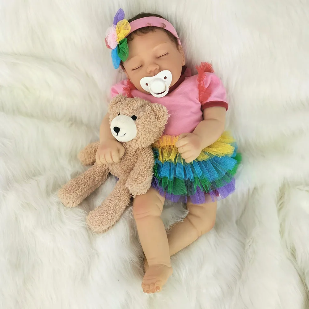 Кукла Avani "eve' Reborn Новорожденные Куклы Мягкие силиконовые виниловые детские куклы реалистичные спящие детские куклы