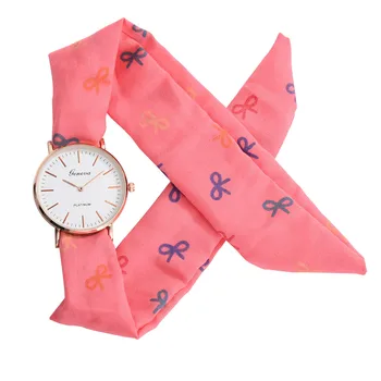 

Bracelet Watch Women's Dress Watches 2019 Fashion Flower Cloth Design Watch Sweet Girl Bracelet Clock Gift Femme Reloj Mujer