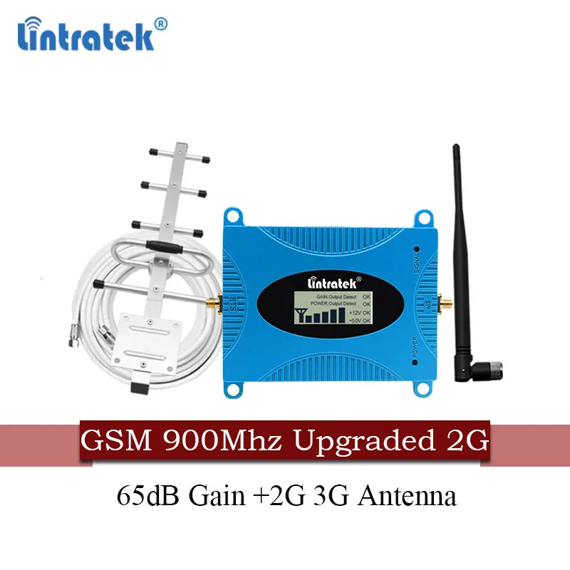 Прямая поставка Lintratek GSM повторитель 900 МГц 2G мини 65 дБ усиление усилитель