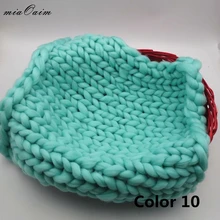 2 шт./лот размером 45*45 см, ручная работа, норка Kntted покрывало, плед Войлок фон новорожденный Подставки для фотографий корзина наполнитель для фотостудий Детские принадлежности