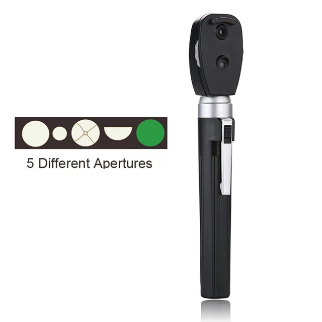 New LED CE Professional Medical Oftalmoscopio 5 Different Apertures Eye Diagnostic Kit Opthalmic