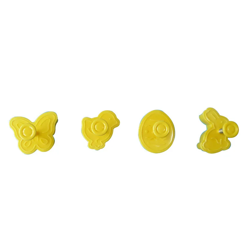 Пластиковая форма для выпечки в виде пасхального кролика 4 шт. кухонная печенья