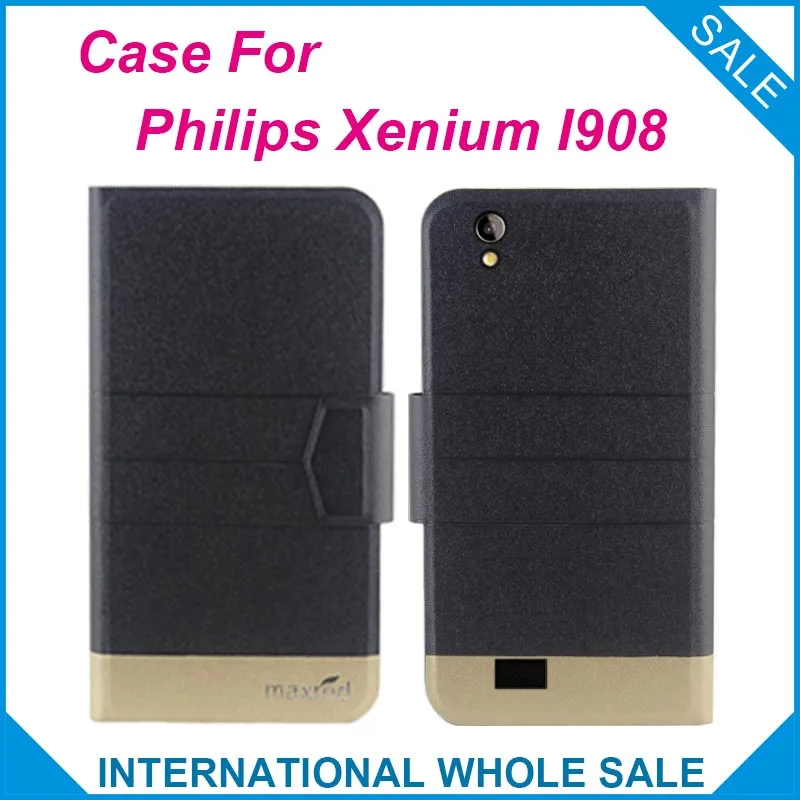 5 Colors Hot! For Philips Xenium I908 Case New Fashion Business Magnetic clasp Ultrathin Flip Leather | Мобильные телефоны и