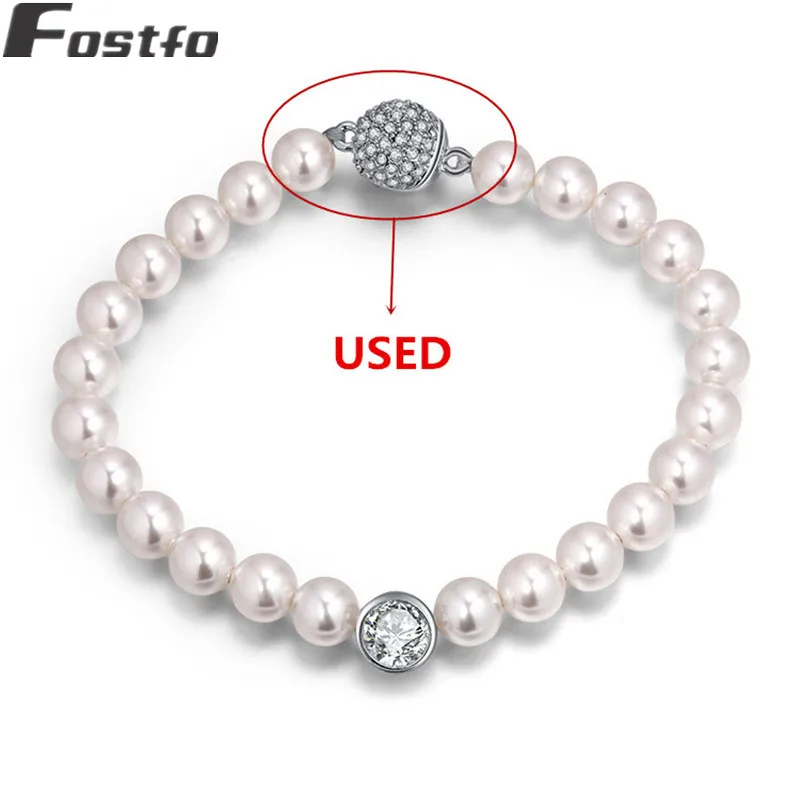 Fostfo 5 шт./лот Кристалл сильные магнитные замочки Fit ожерелье браслет металлический конец застежки разъемы для Diy Изготовление, поиск ювелирных изделий