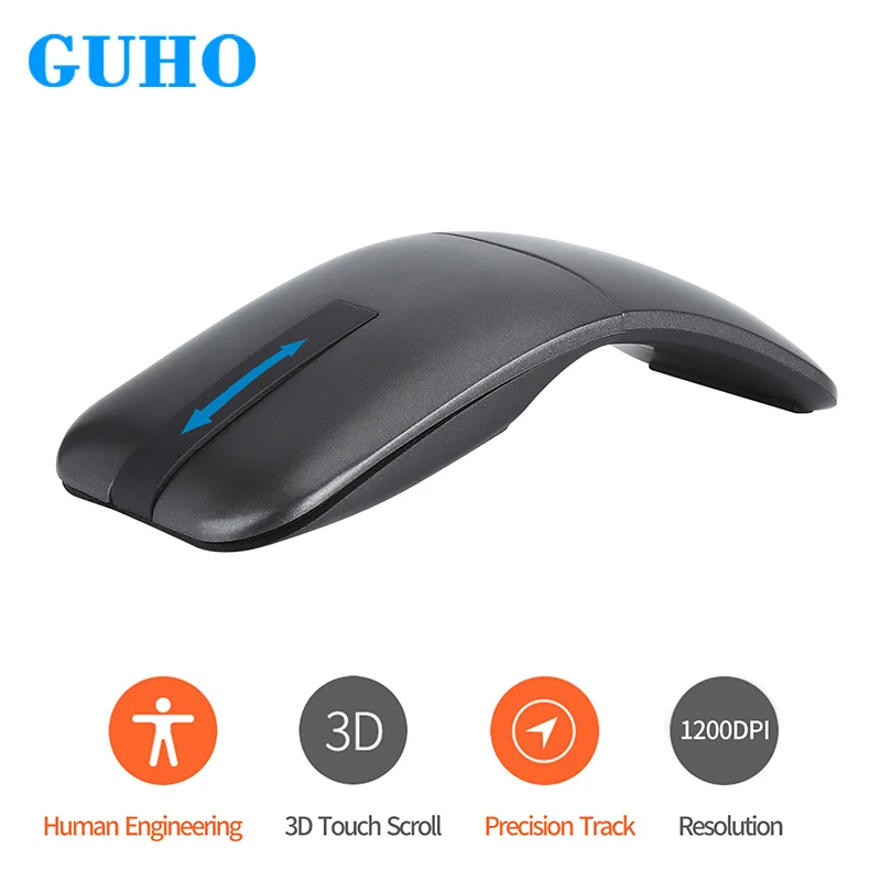 

2.4GHz Wireless Folding Mouse USB Optical Mouse Ultra-thin Mice Computer Gaming Mouse Gamer Mice PC rato sem fio muis for Laptop