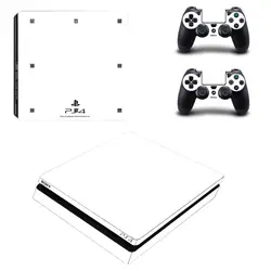 PS4 Slim Белый Полный Средства ухода за кожей кожи Стикеры наклейка для Playstation 4 PS4 Slim консоли + Пульты ДУ для игровых приставок