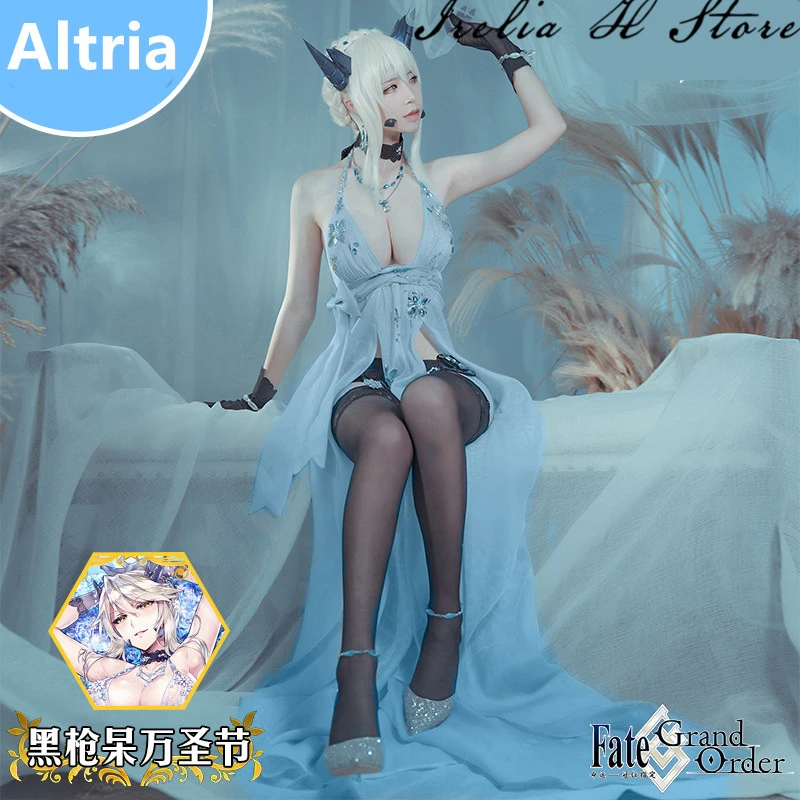 {Stock} Altria FGO косплей костюм на Хэллоуин Fate Grand/Order Pendragon сексуальное женское платье в