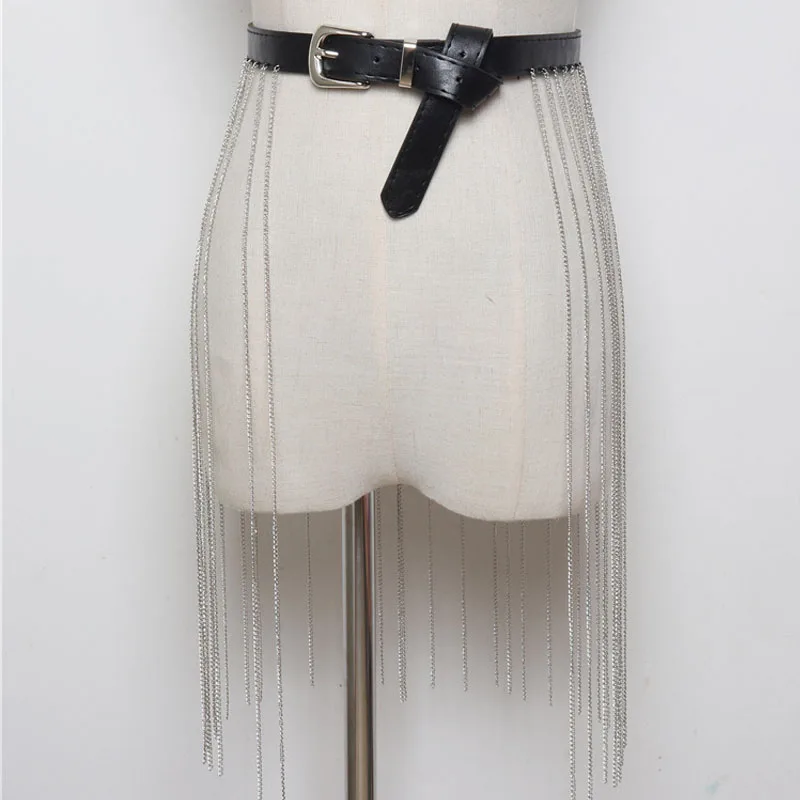 

Long Chain Tassel Fashion Hip Hop Women Chain Belt 2019 Fashion Designer Punk Ladies Belts BL15