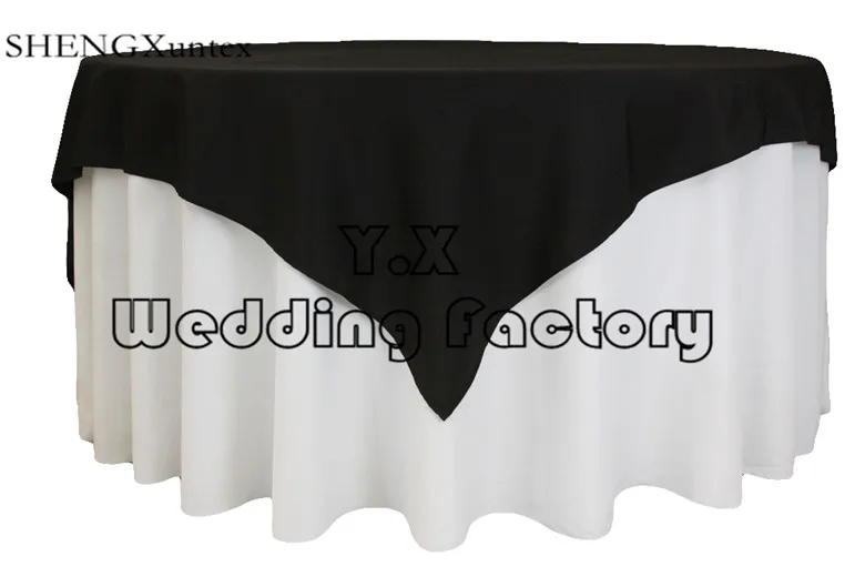 

100% Polyester Table Overlay For Wedding Table Cloth Decoration