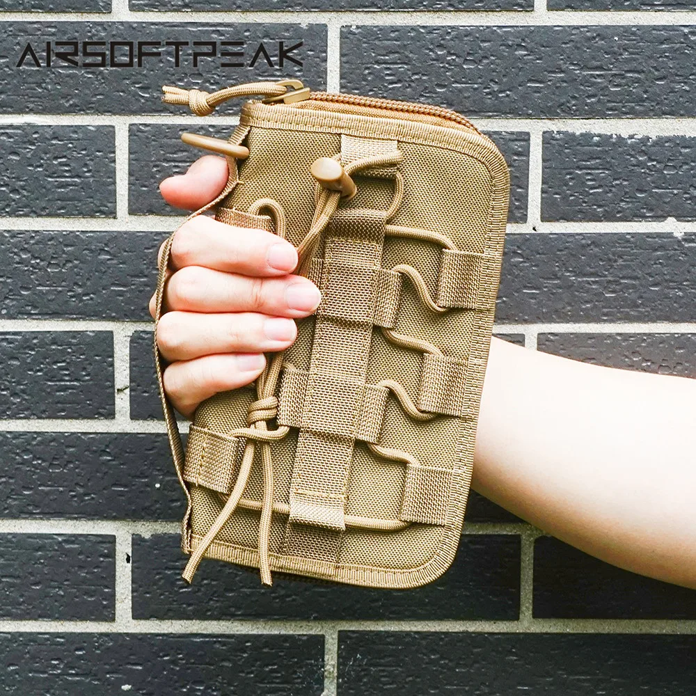 Airsoftpeak Тактический кошелек сотовый телефон Чехол Деньги карта чехол для мужчин Твердые Уличная сумка Multi-function Molle портативная охотничья