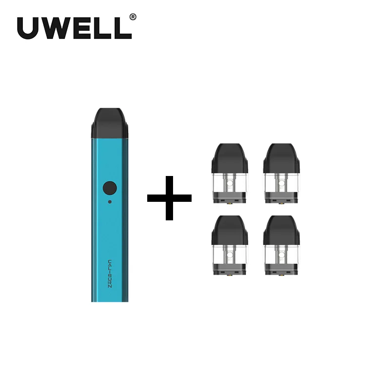 ¡En Stock! Kit de sistema portátil UWELL Caliburn y 1 paquete de cartucho rellenable de 2 ml kit de - 6
