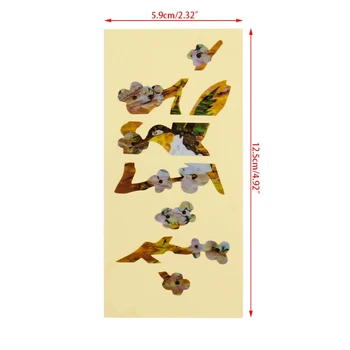 

1pc Guitar Sticker Flower Bird Thin Fretboard Decal Inlay Sticker For Electric Acoustic Guitar Bass