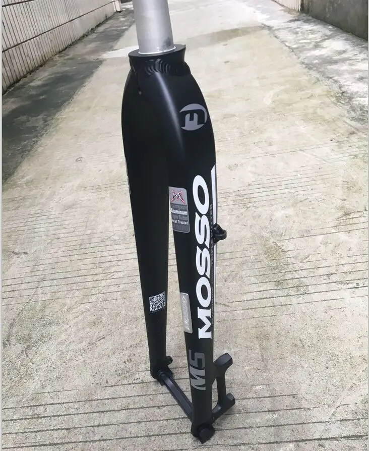 M5 Matte Black-Gray Вилка Mosso M6 M5 M5E M5EV M3 MTB Велосипедная вилка подходит для 26 27,5 29er шоссейная Велосипедная вилка v тормоза передние вилки конусная глянцевая/матовая - Цвет: M5 Matte Black-Gray