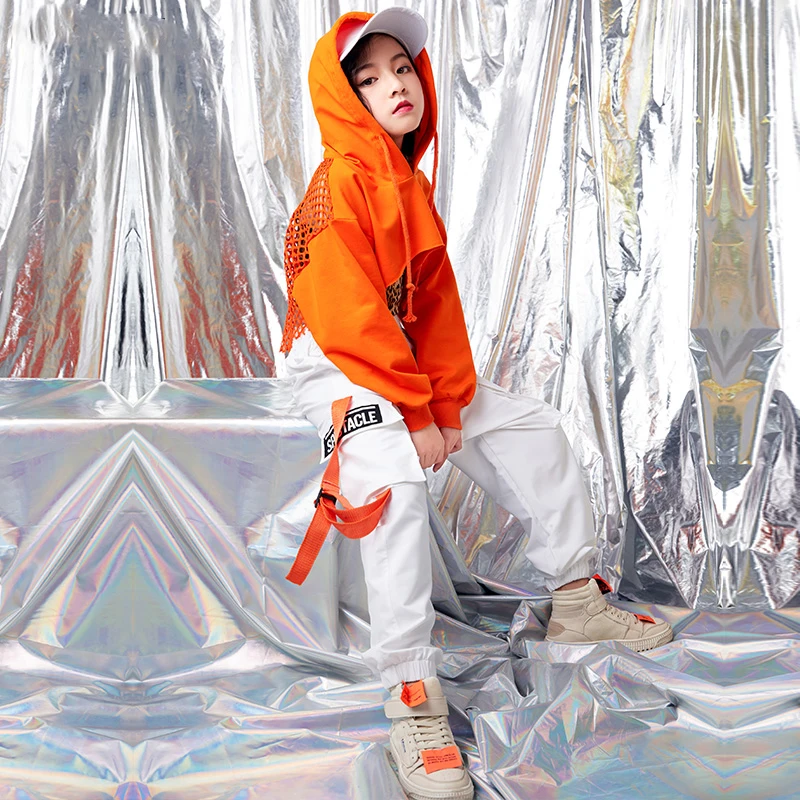 

New Jazz Dancing Costumes for Girls Hip Hop Dance Costume Modern Dance Performance Kids Stage Show Dancing Costume DQS1081