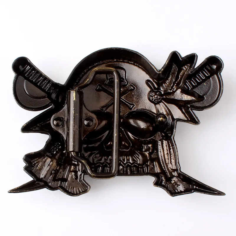 Двойной нож пиратский череп с пряжкой гладкая пряжка|skull skull|skull pirateskull knife |