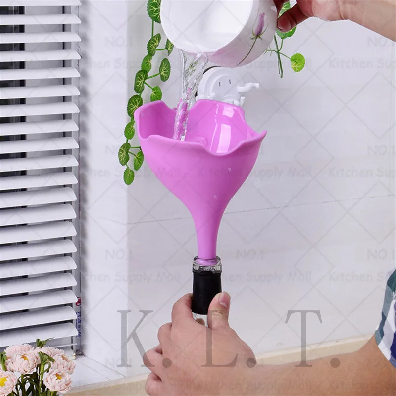 New Cute Funnel Little Elephant Style Plastic Funnel Kitchen Creative