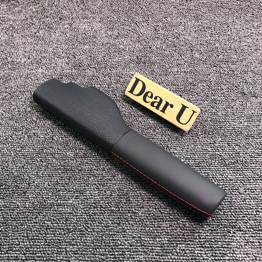 Leather Hand Parking Brake Handle Grips Cover for VW Jetta MK5 Golf 1KD 711 461 A 1K0711461E-m1