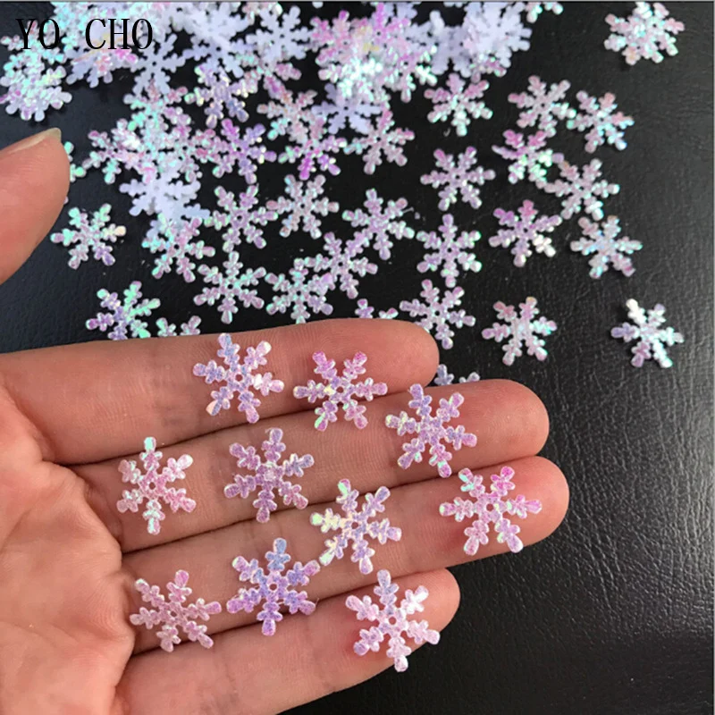 300Pcs/Lot Snowflake Window Sticker Wedding Chrismas Decoration Craft DIY Ornament Winter Home Garden Decor Xmas Tree Decoration