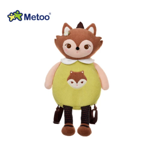 Кэндис Го! Милые плюшевые игрушки metoo мультфильм Jibao девушка коала панда пчелы лиса мягкая школьный рюкзак на день рождения Рождественский подарок 1 шт - Цвет: fox