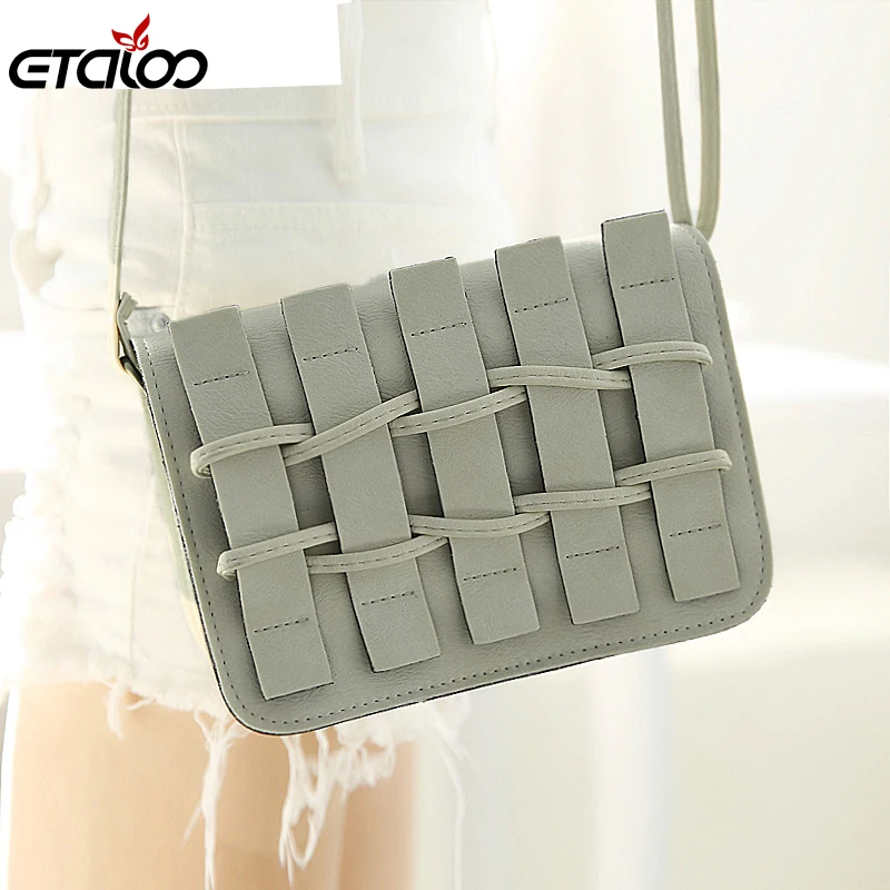 

Korean female bag 2017 spring and summer new simple fence retro small square bag shoulder diagonal packet mobile phone